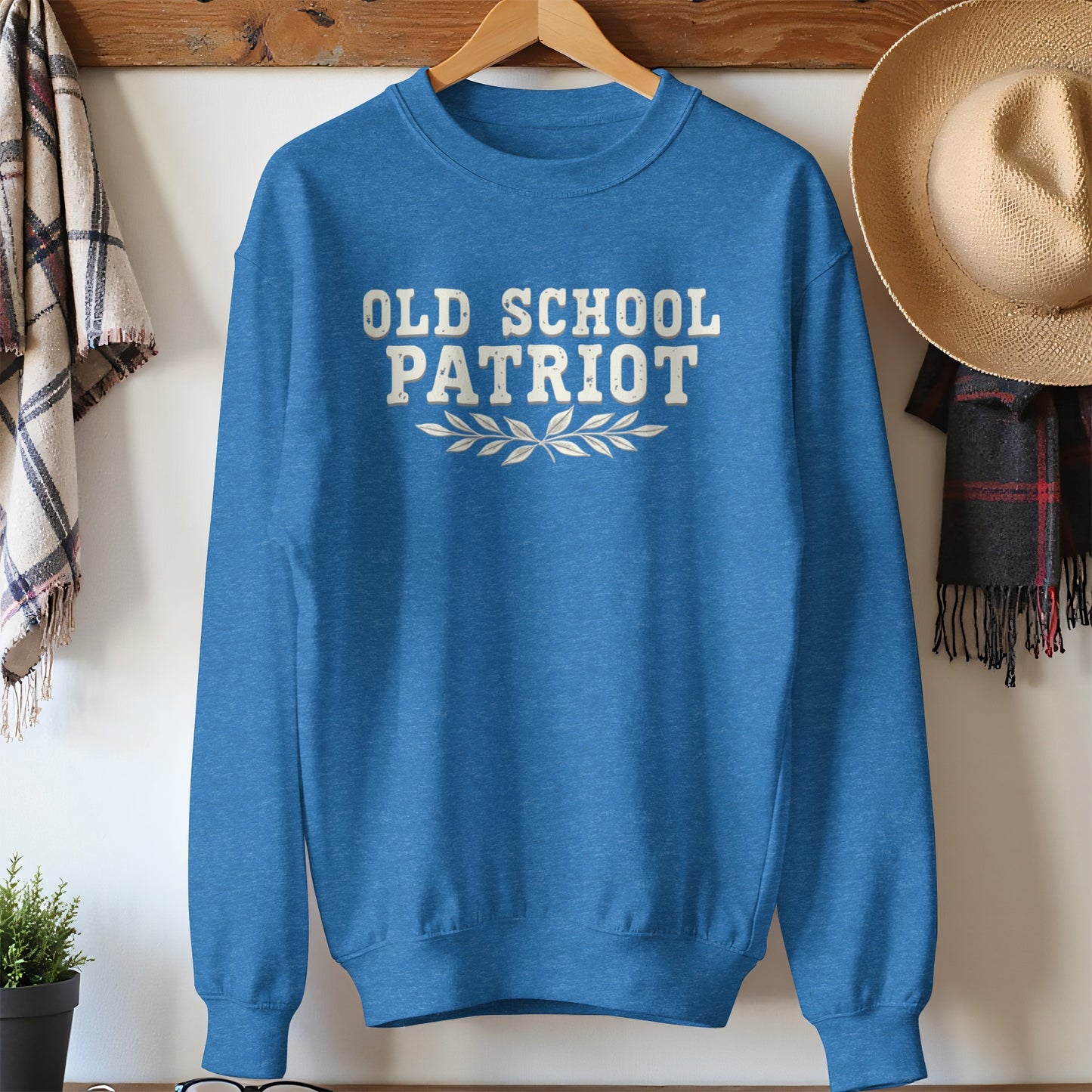 Old School Patriot Sweatshirt Retro Design product type