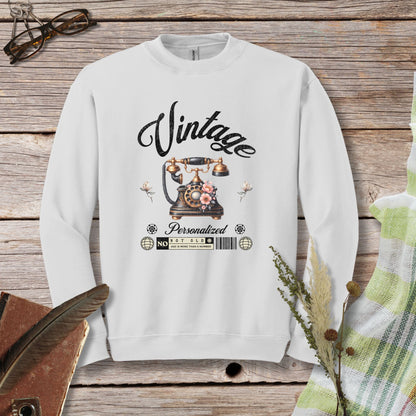 a white sweatshirt with an image of a coffee machine