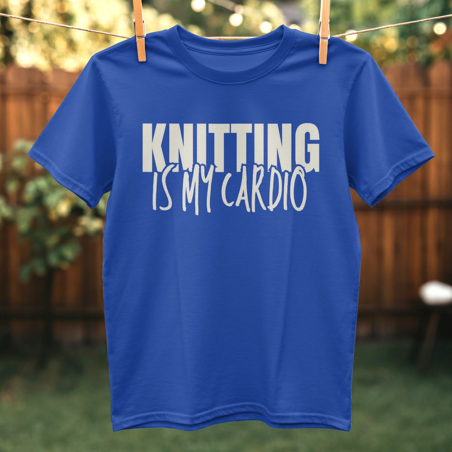 Knitting Is My Cardio Graphic T-shirt product type