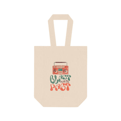 Blast From The Past Retro Boom Box Double Wine Tote Bag