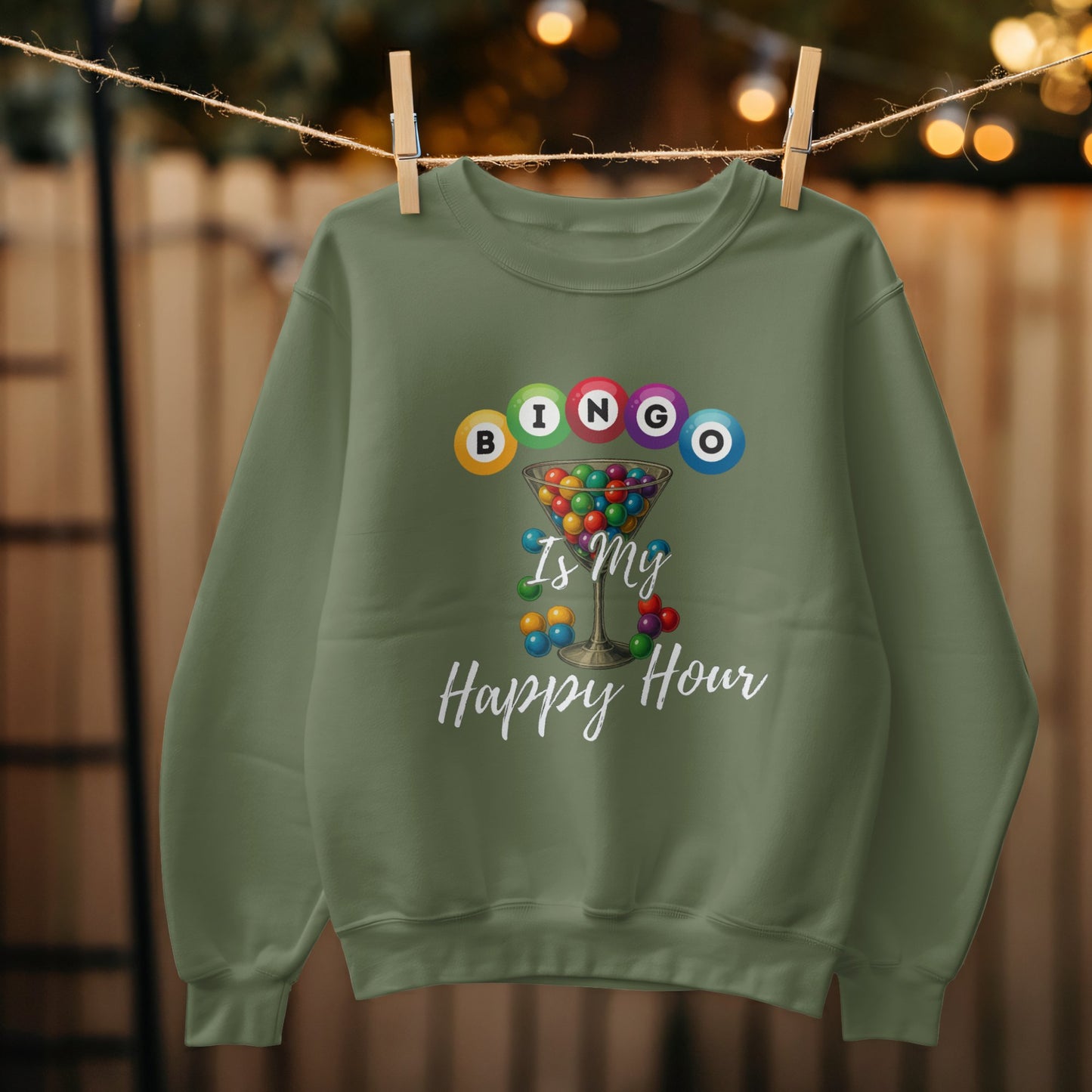 Bingo Is My Happy Hour Fun Sweatshirt product