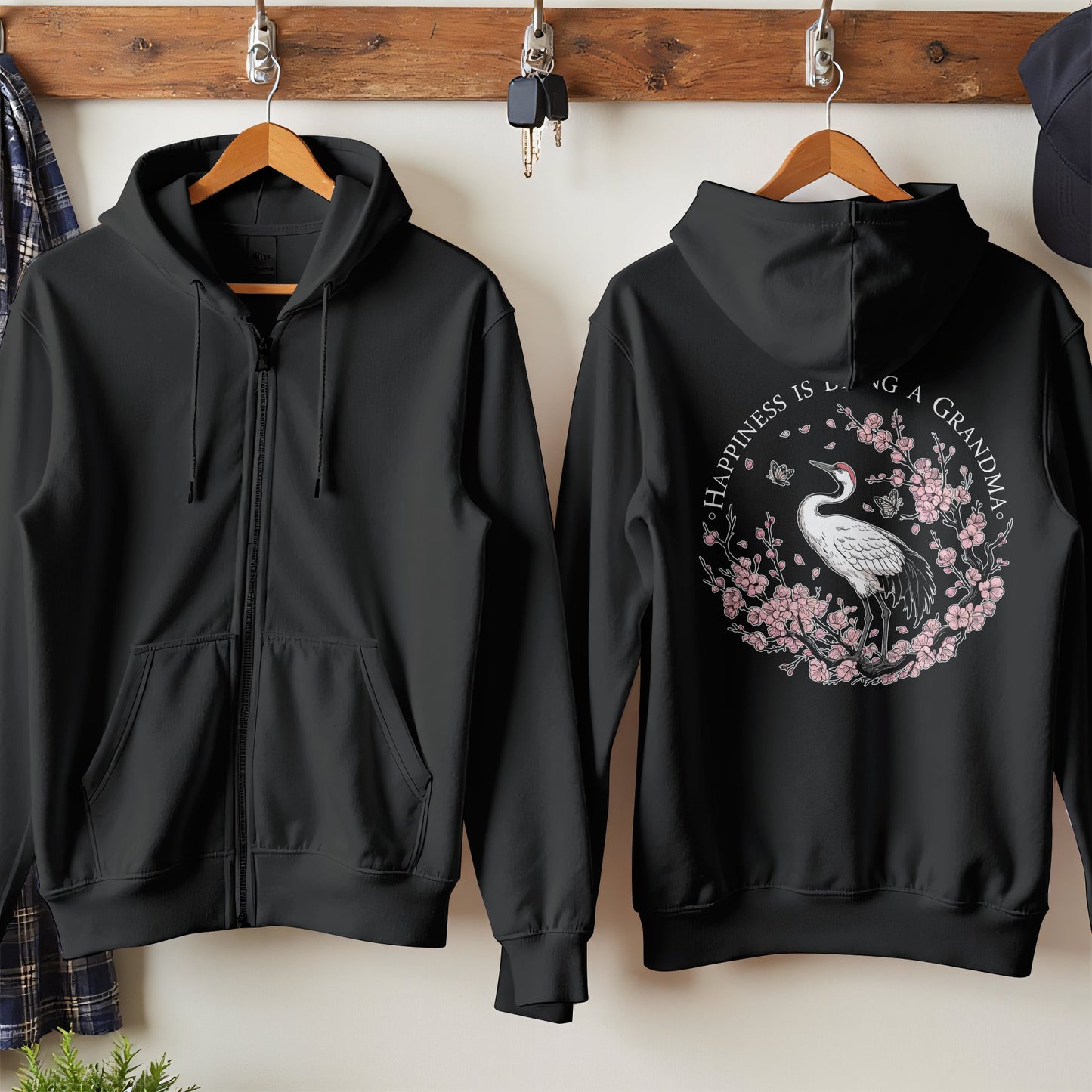 Happiness Is Being a Grandma Printed Hoodie product