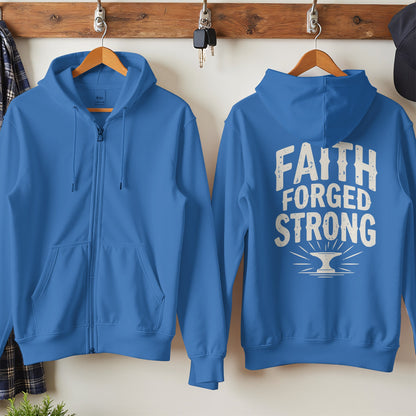 Faith Forged Strong Printed Hoodie product