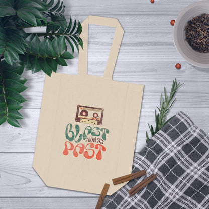 Blast From The Past Retro Cassette Tap Double Wine Tote Bag