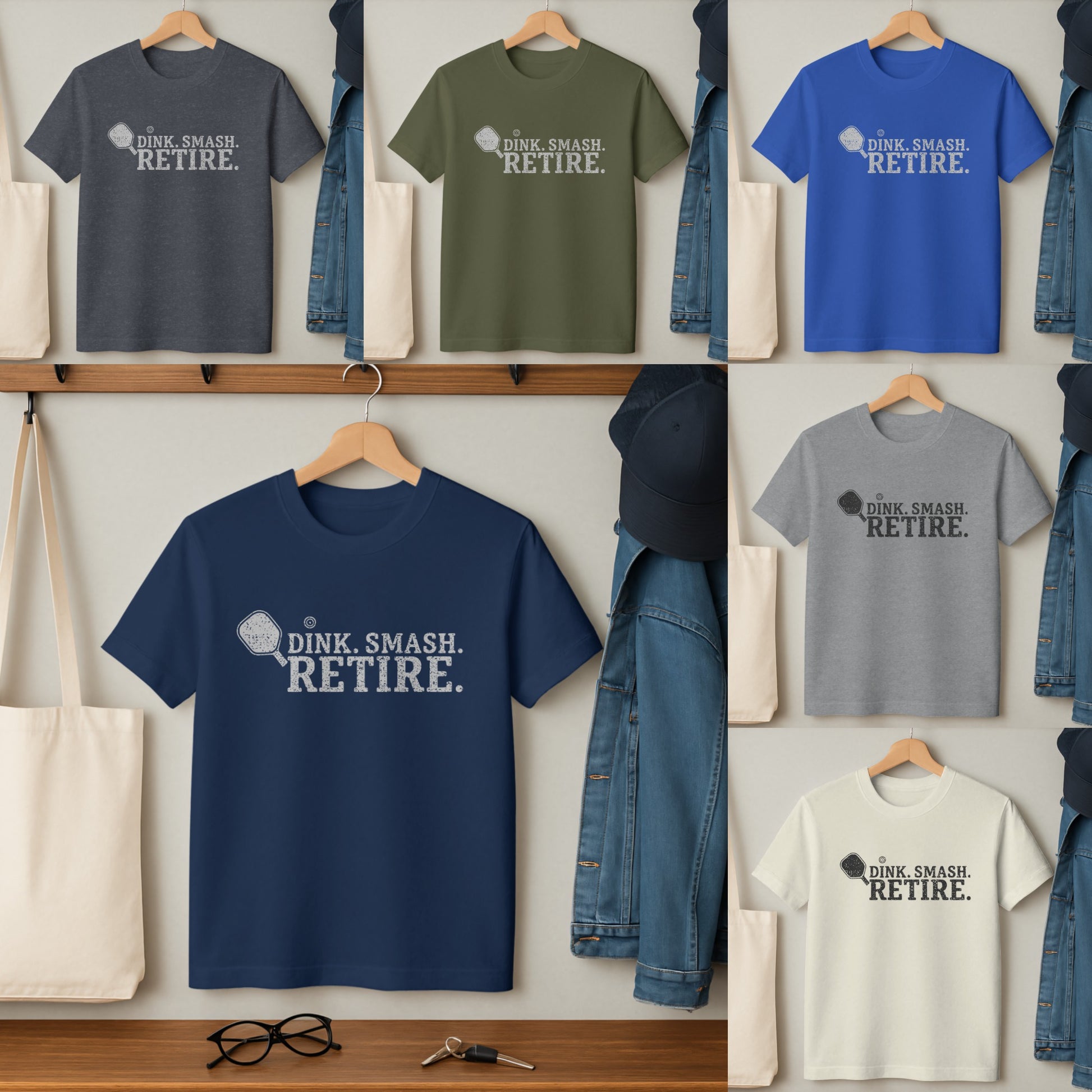 Dink Smash Retire Graphic Printed T-shirt product