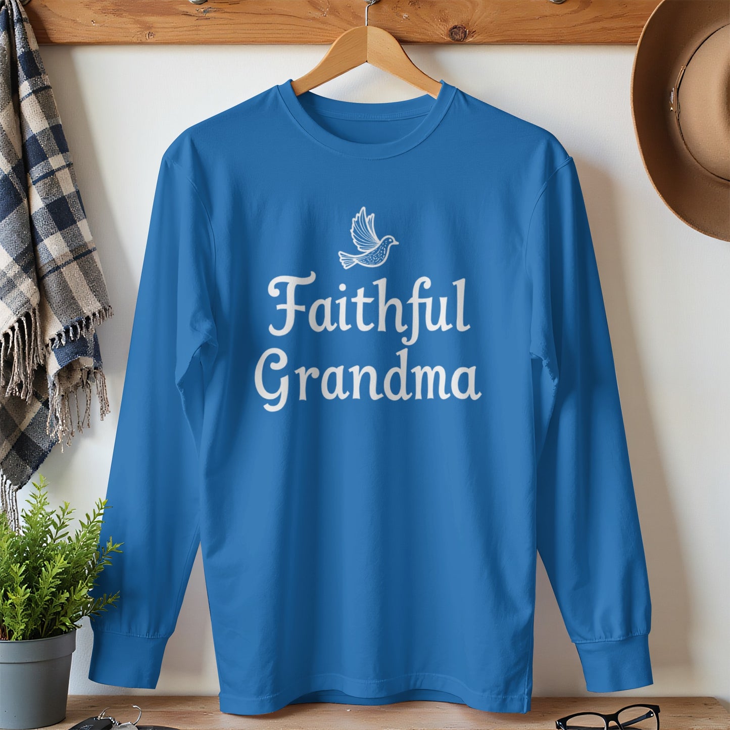 Faithful Grandma long sleeved shirt casual wear product type