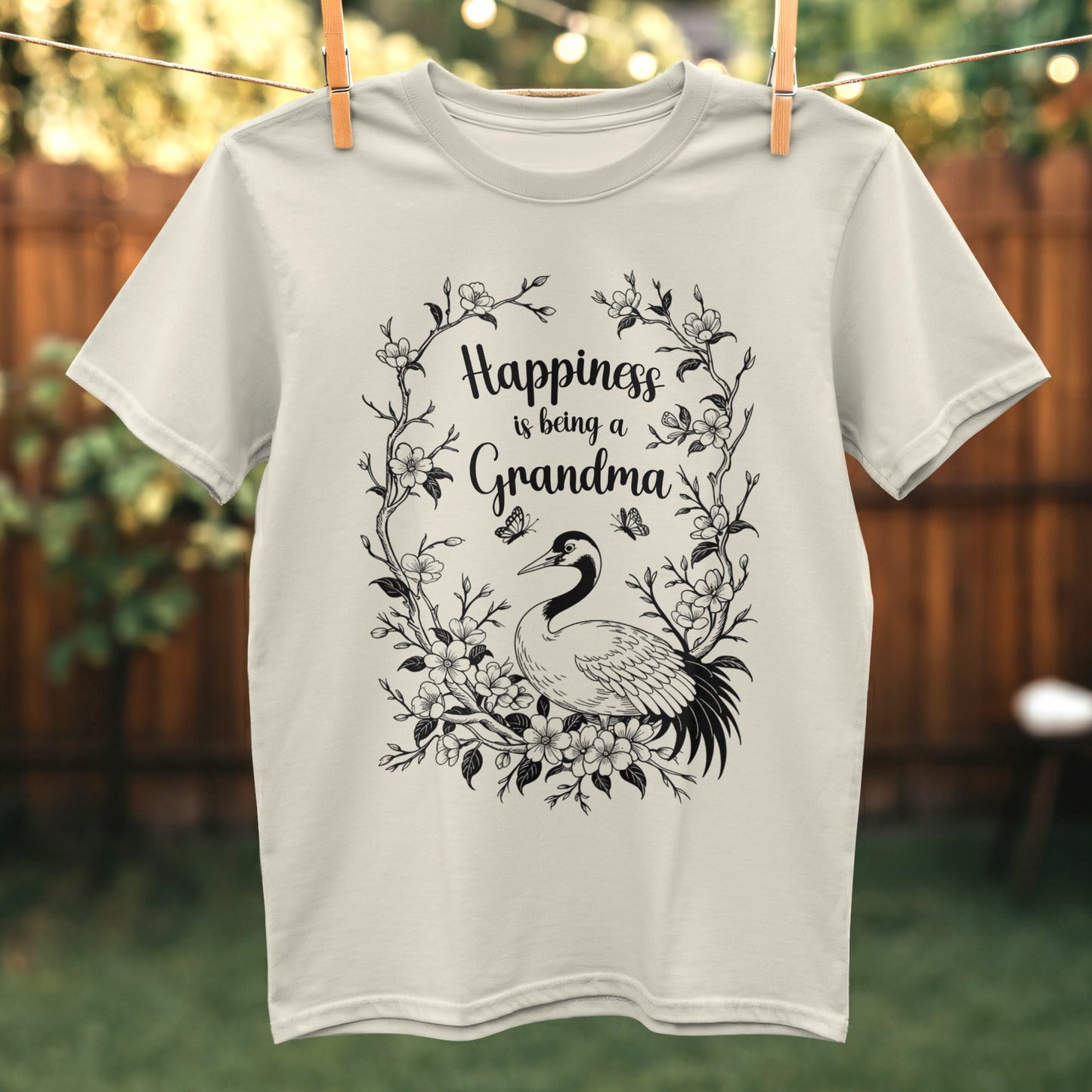Happiness is being a Grandma graphic t-shirt product