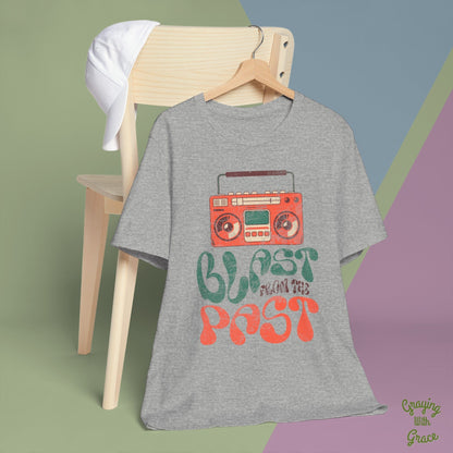 Blast From The Past Retro Boombox Design T-Shirt