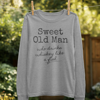 Sweet Old Man Funny Drinking Long Sleeve Shirt product type