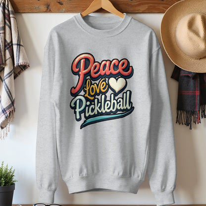 Peace Love Pickleball Graphic Design Sweatshirt product