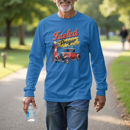 Fueled By Prayer Vintage Ford Long Sleeve Shirt Product