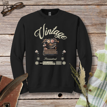 a sweatshirt with the words vintage printed on it