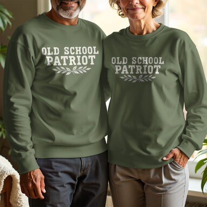 Old School Patriot Vintage Style Crewneck Sweatshirt Product