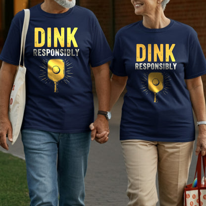 Dink Responsibly Pickleball Graphic T-Shirt product type