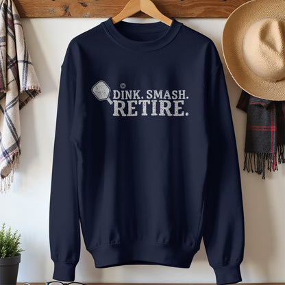 Dink Smash Retire Fun Pickleball Player Crewneck product