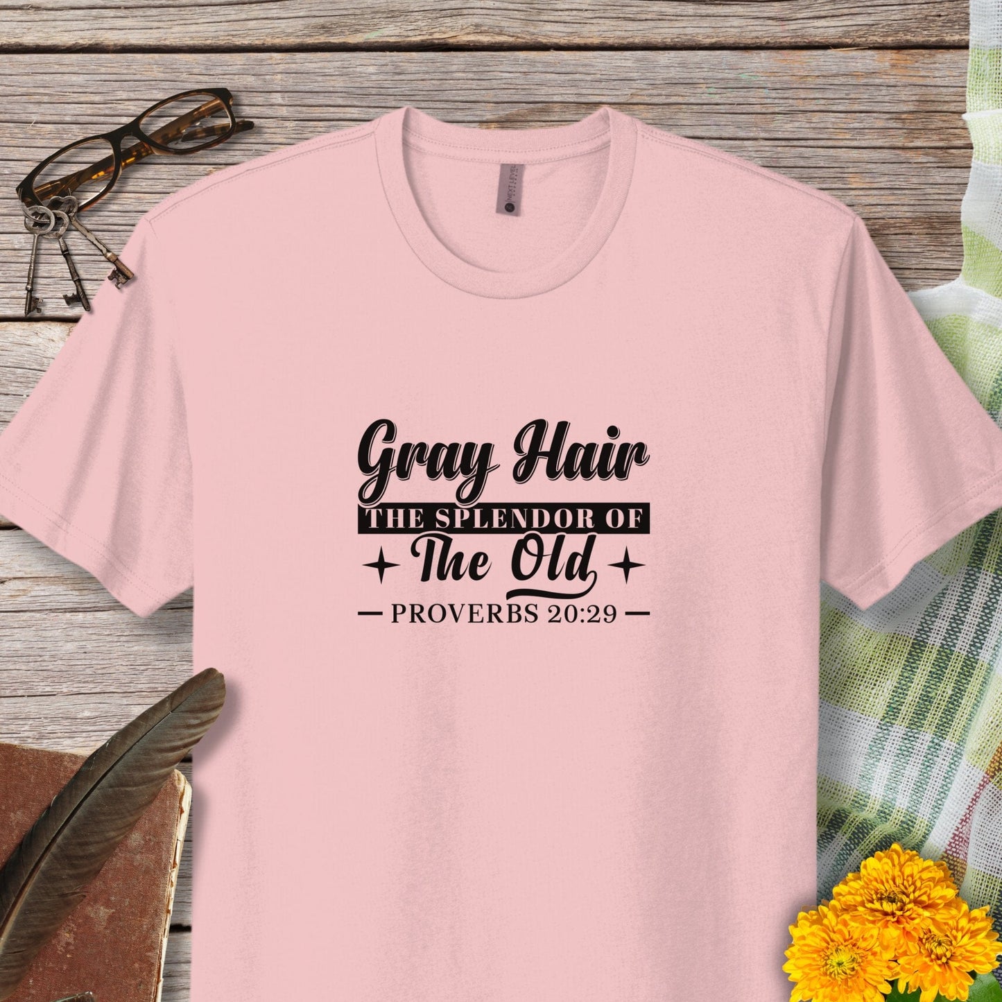 Gray Hair The Splendor of The Old T-Shirt (Proverbs 20:29)