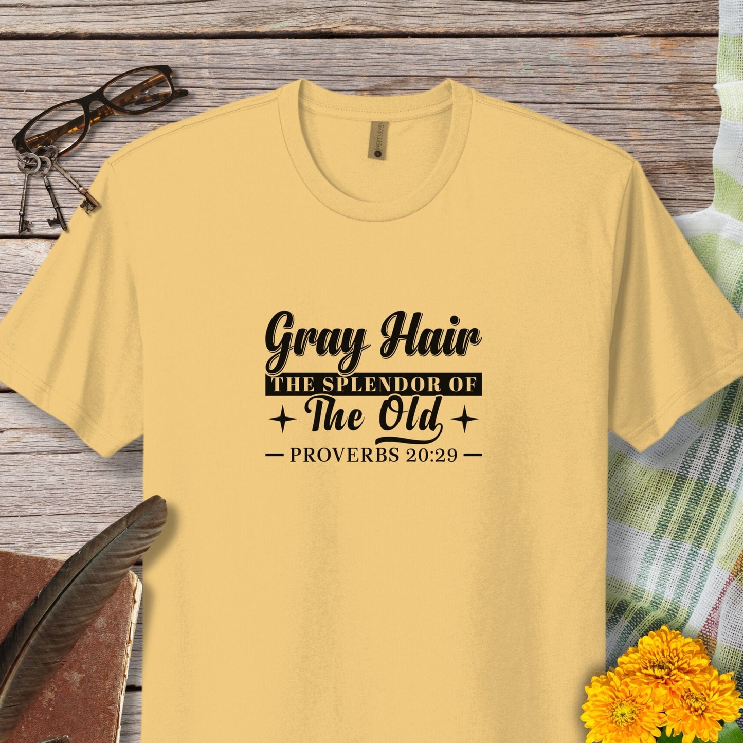 Gray Hair The Splendor of The Old T-Shirt (Proverbs 20:29)