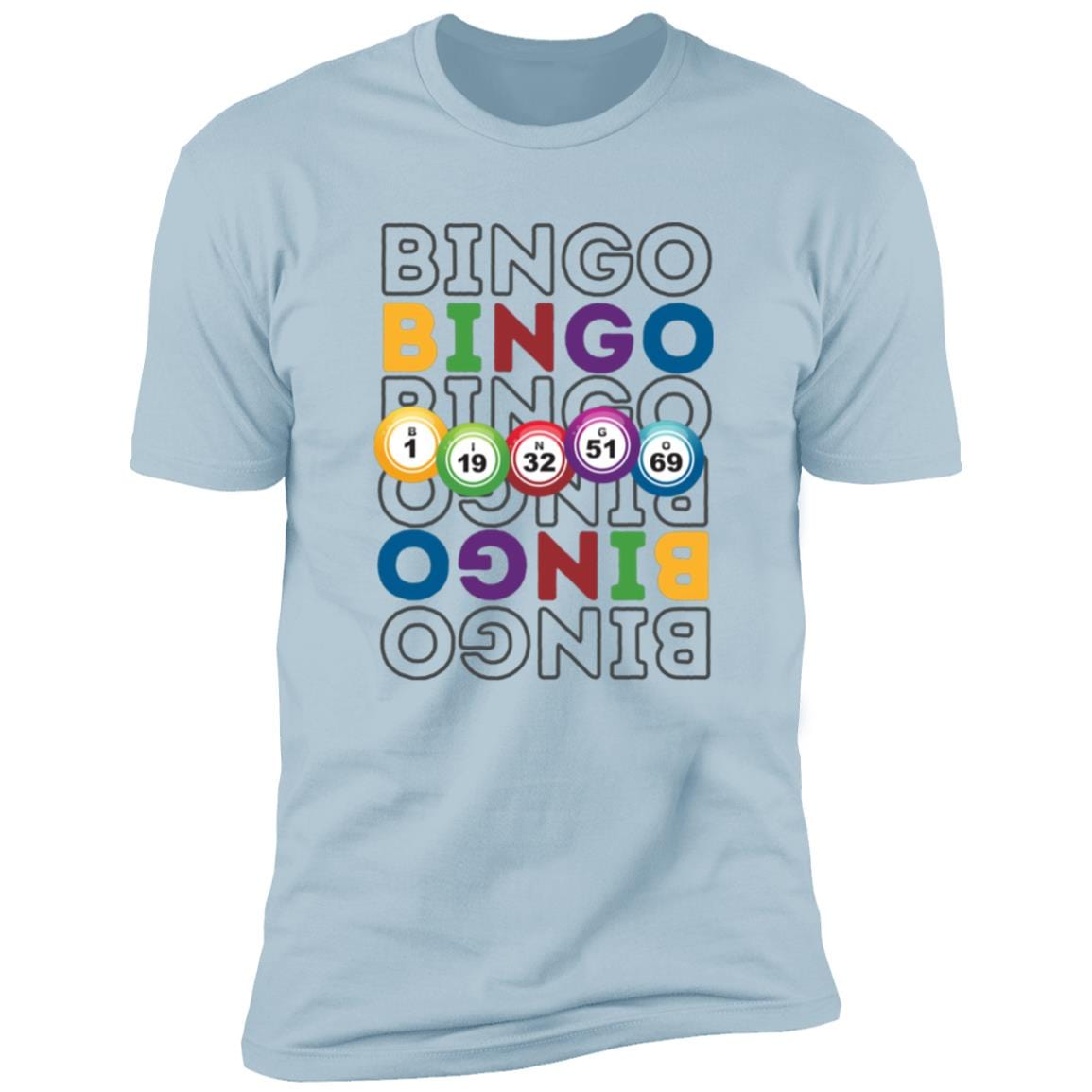 Bouncing Bingo Balls Premium T-Shirt for Bingo Players and Enthusiasts