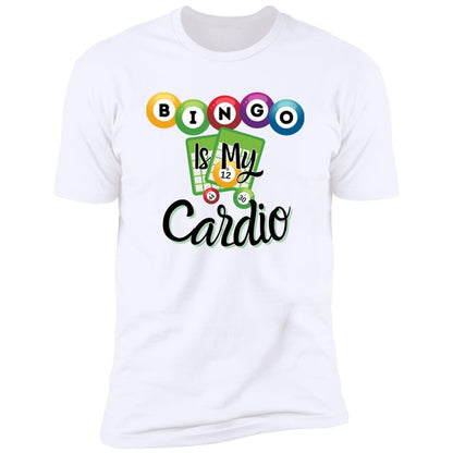 Bingo Is My Cardio Premium T-Shirt for Bingo Players and Enthusiasts