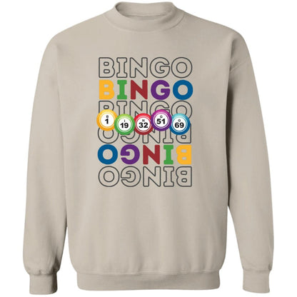 Bouncing Bingo Balls Sweatshirt for Bingo Players and Enthusiasts