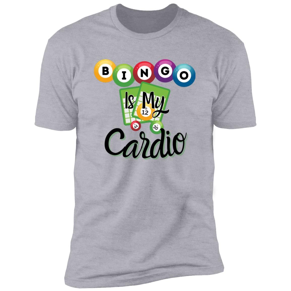 Bingo Is My Cardio Premium T-Shirt for Bingo Players and Enthusiasts