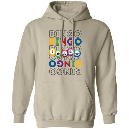 Bouncing Bingo Balls Hoodie Sweatshirt for Bingo Players and Enthusiasts