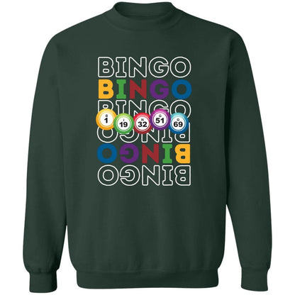 Bouncing Bingo Balls Sweatshirt for Bingo Players and Enthusiasts