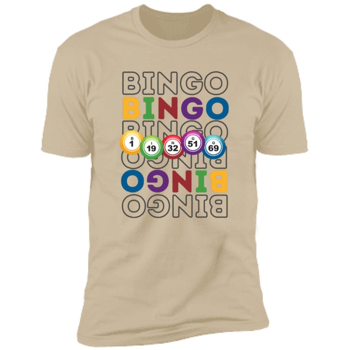 Bouncing Bingo Balls Premium T-Shirt for Bingo Players and Enthusiasts