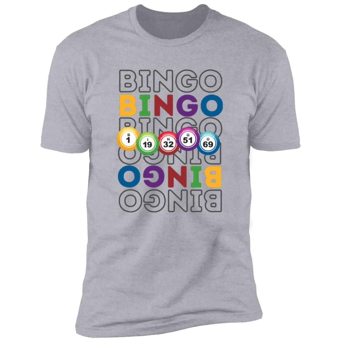 Bouncing Bingo Balls Premium T-Shirt for Bingo Players and Enthusiasts