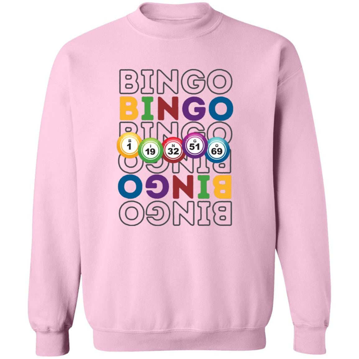 Bouncing Bingo Balls Sweatshirt for Bingo Players and Enthusiasts