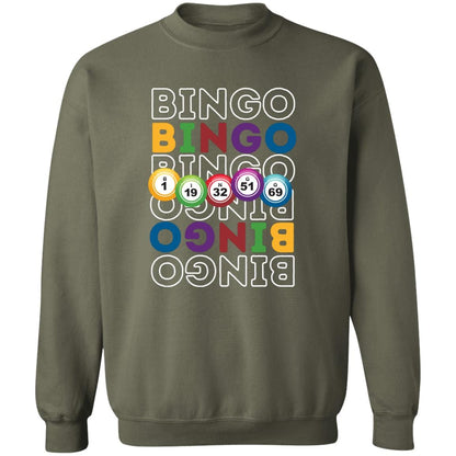 Bouncing Bingo Balls Sweatshirt for Bingo Players and Enthusiasts