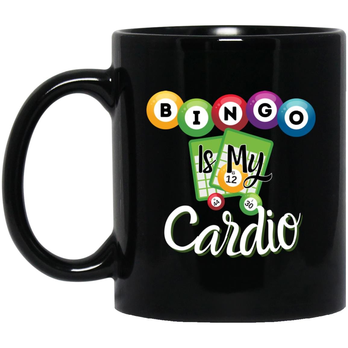 Bingo Is My Cardio Ceramic Mug for Bingo Players and Enthusiasts