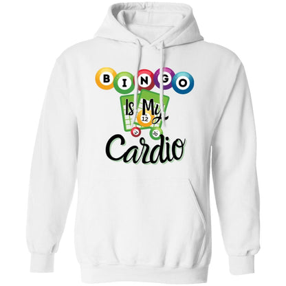 Bingo Is My Cardio Hoodie Sweatshirt for Bingo Players and Enthusiasts