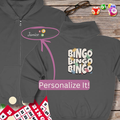 Personalized Bingo Bingo Bingo Hoodie Sweatshirt Jacket