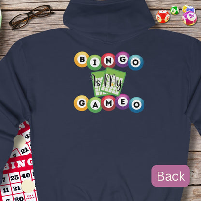 Personalized Bingo is My Gameo Bingo Hoodie Sweatshirt Jacket