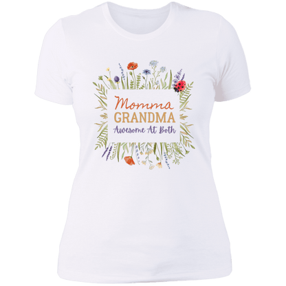 Personalized Momma Grandma Awesome At Both Ladies Boyfriend T-Shirt