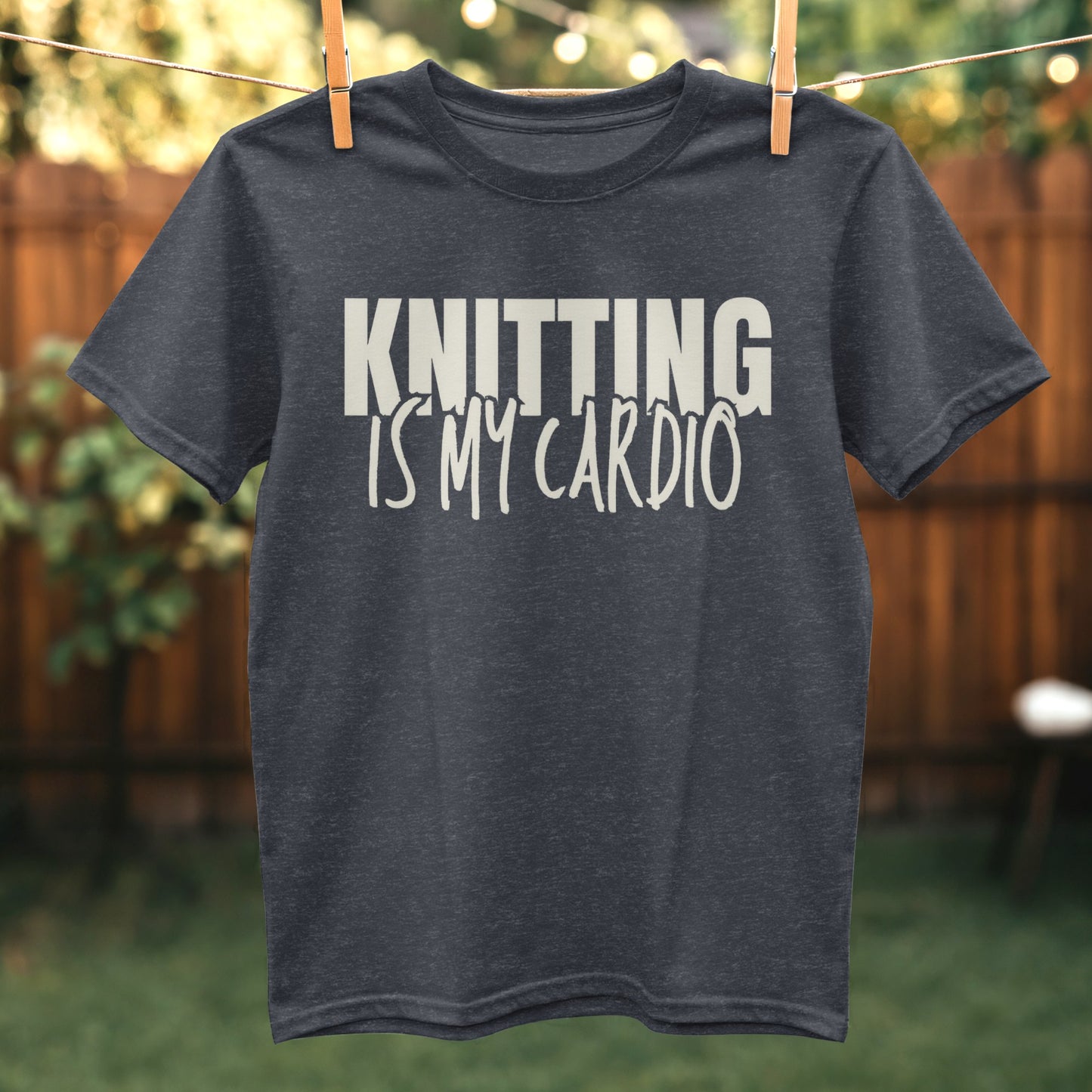 Knitting Is My Cardio Printed T-shirt product type