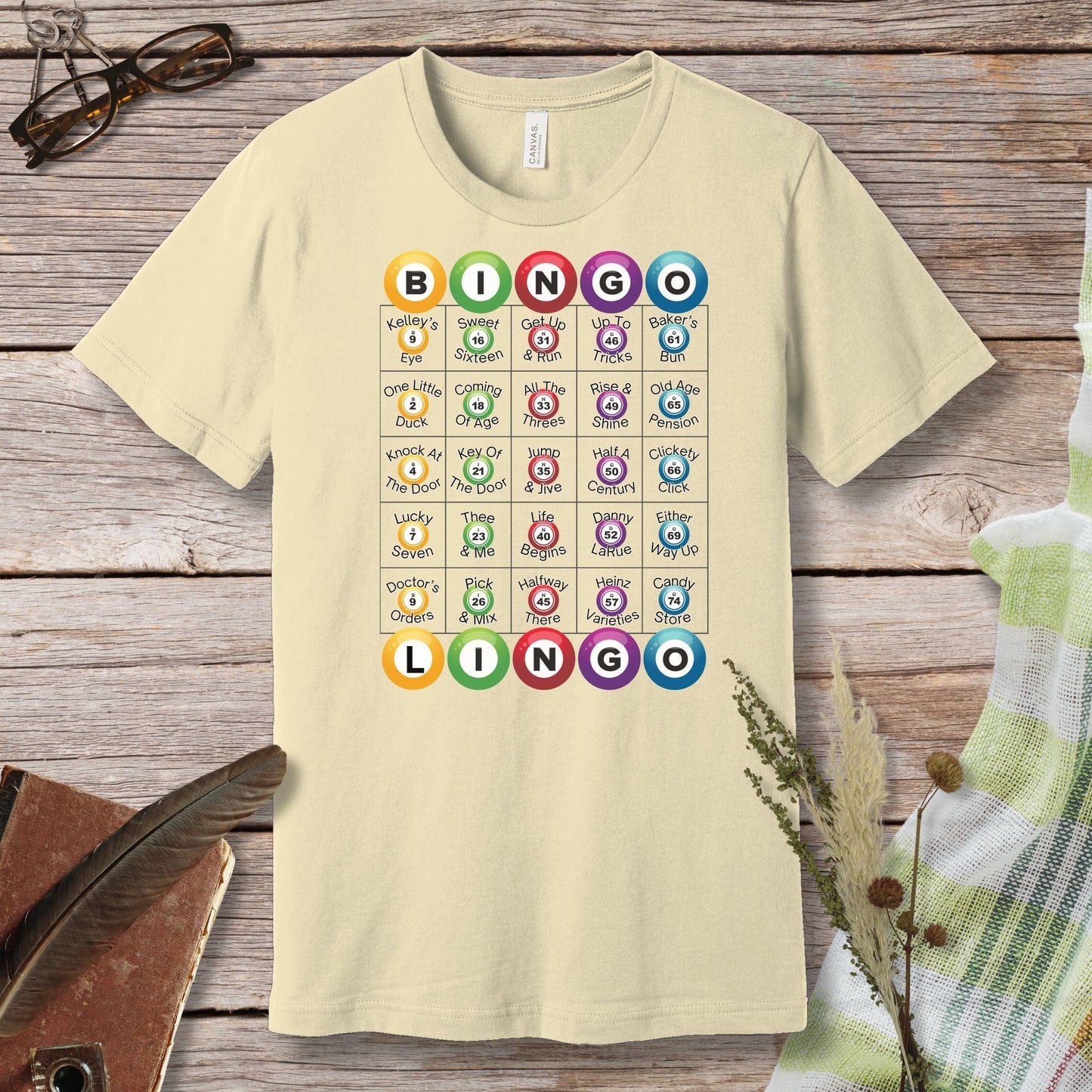 a t - shirt that has a bunch of numbers on it