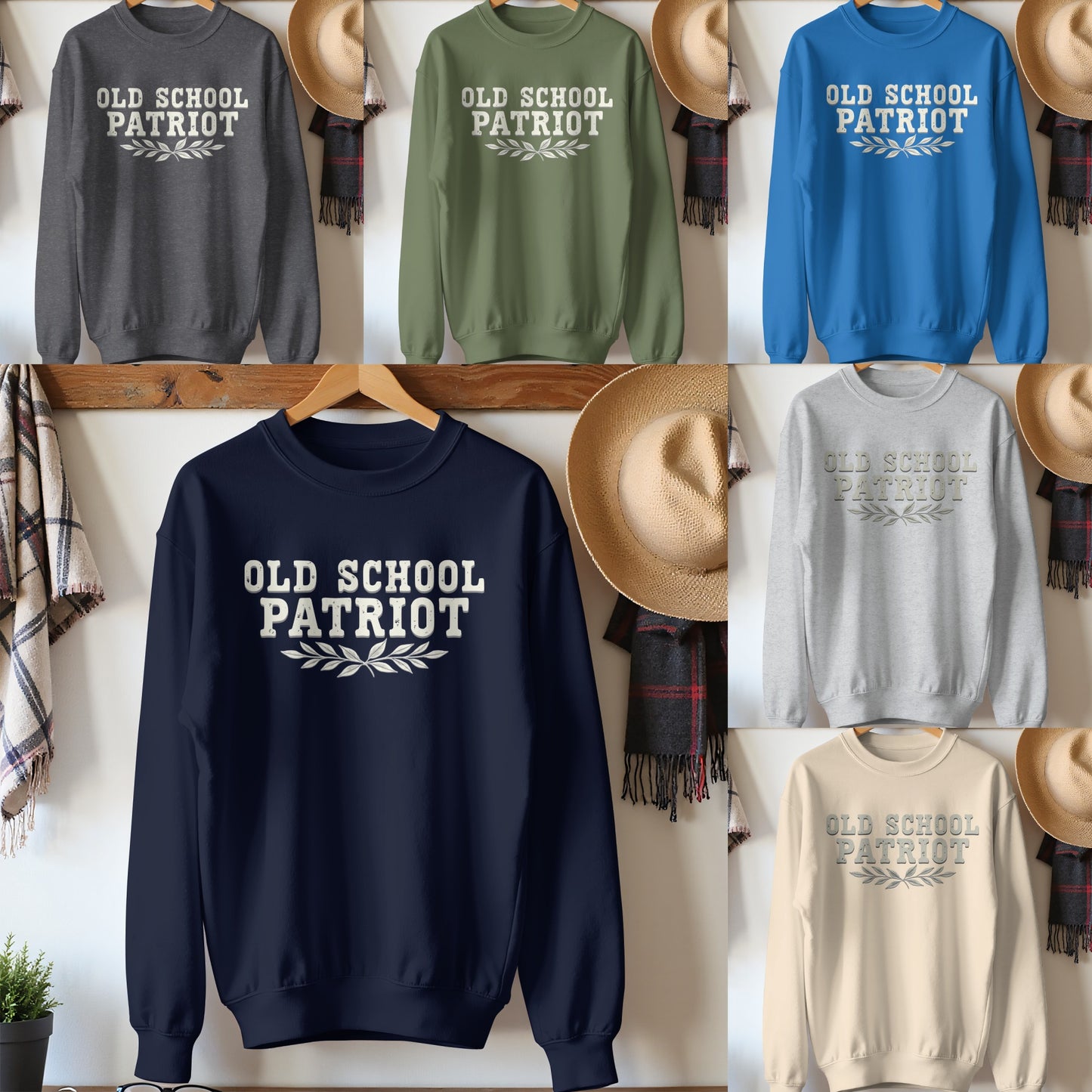 Old School Patriot Printed Sweatshirt product