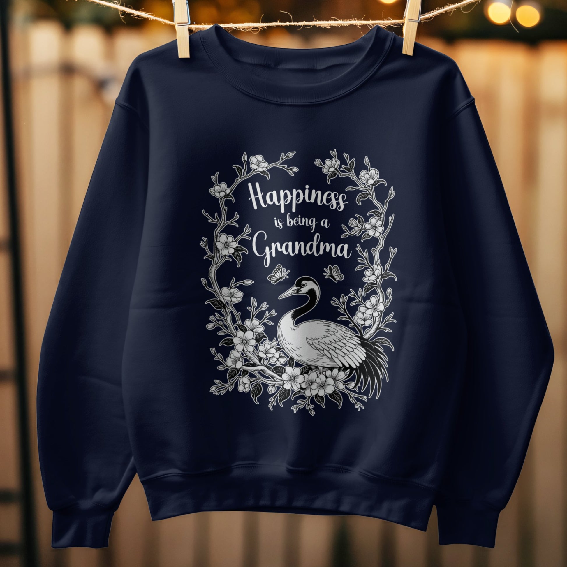 Happiness is Being a Grandma Graphic Sweatshirt Product