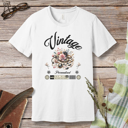 a white t - shirt with the words vintage printed on it