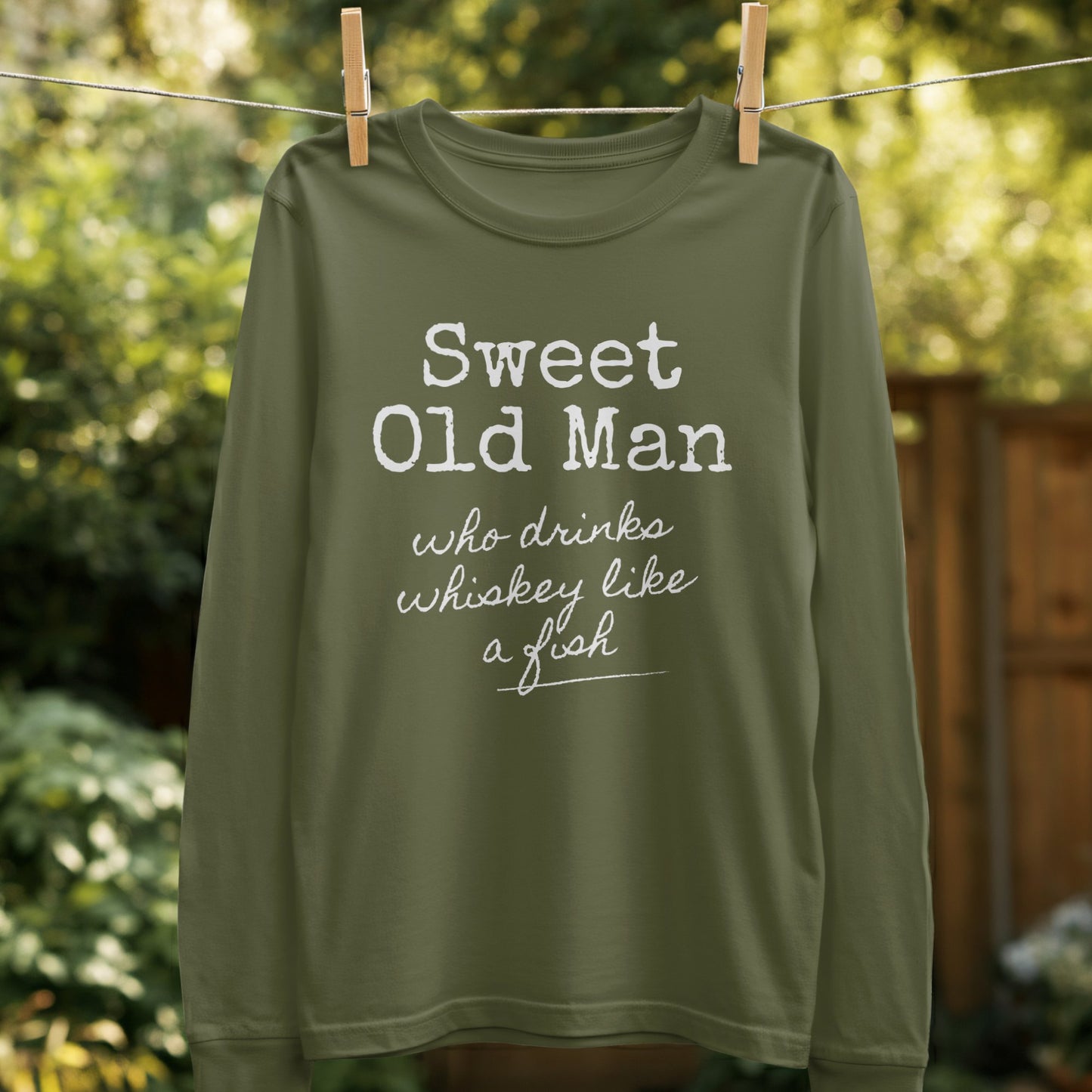 Sweet Old Man Drinks Whiskey Like a Fish product type