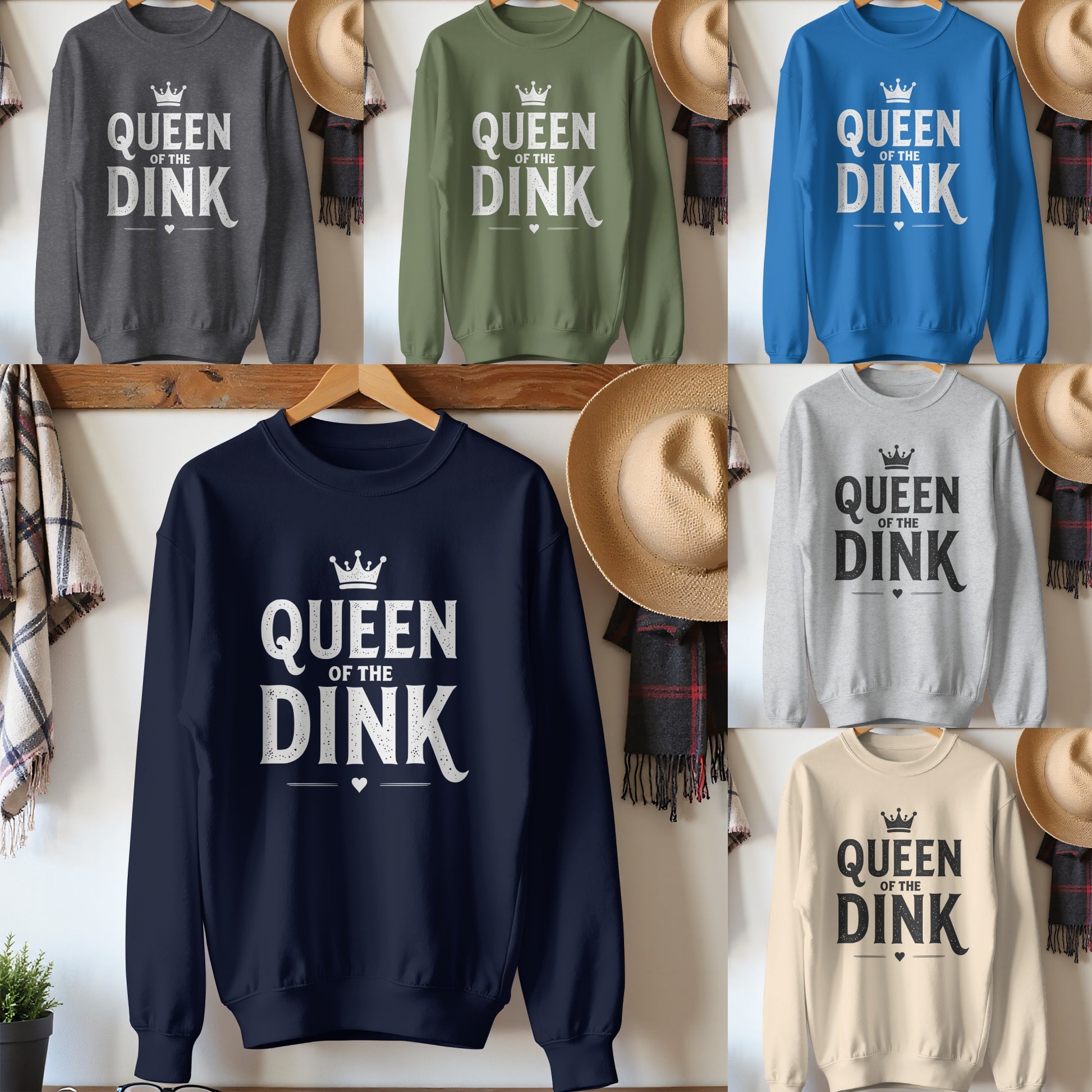 Queen of the Dink Stylish Sweatshirt product type