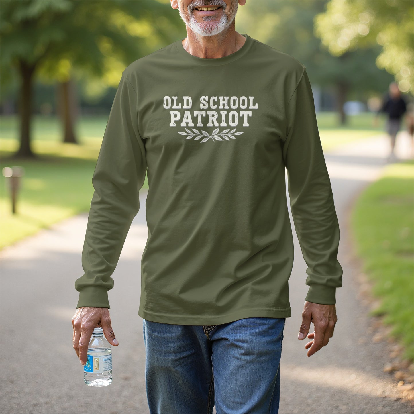 Old School Patriot Long Sleeve Shirt product type