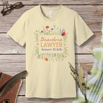 a t - shirt with the words grandma's lawyer on it