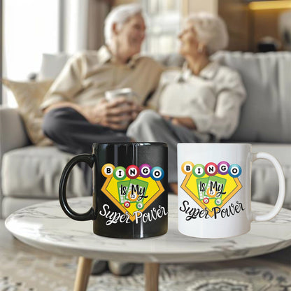 a couple of coffee mugs sitting on top of a table