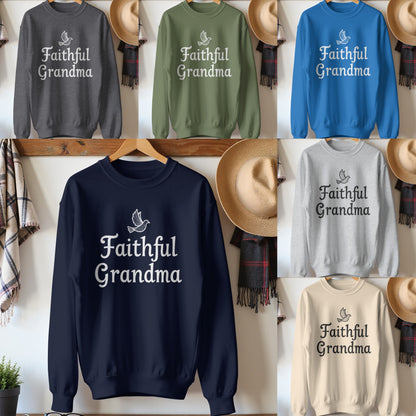 Faithful Grandma Graphic Sweatshirt Comfort Product