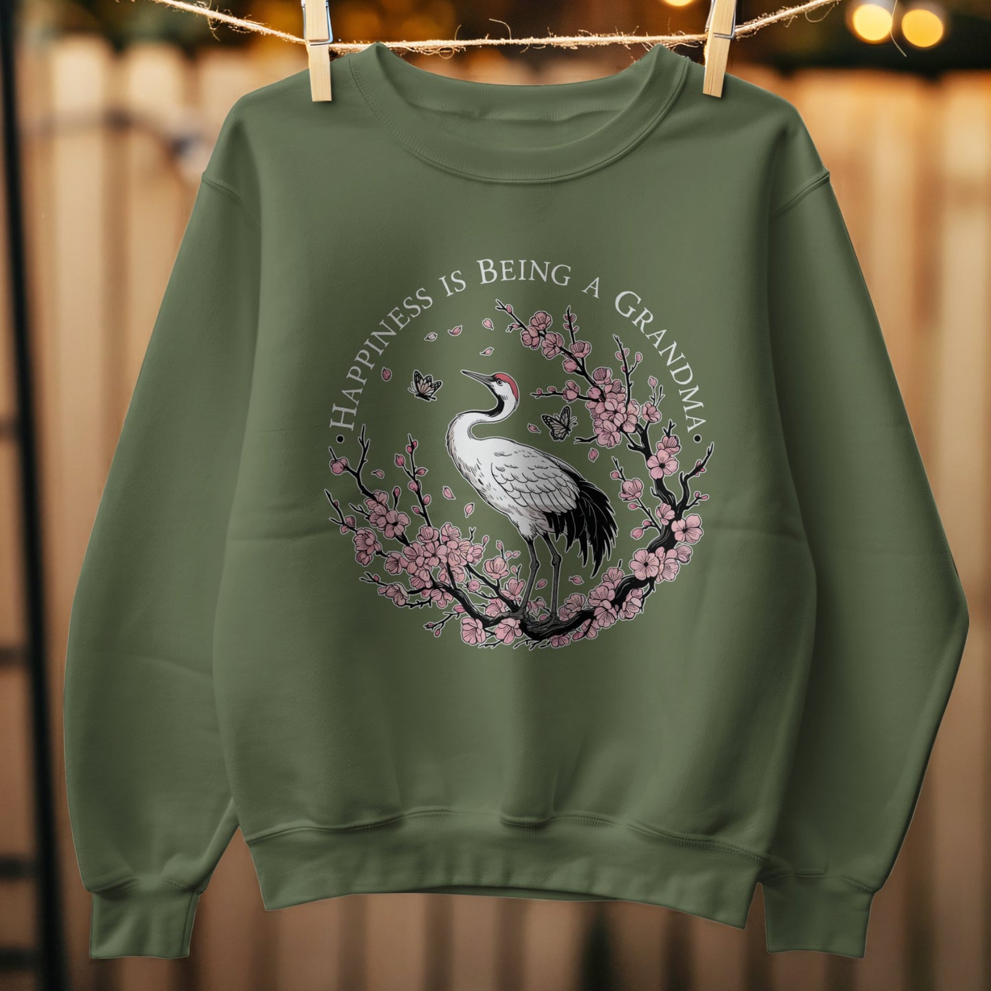 Happiness Is Being A Grandma Graphic Sweatshirt Product
