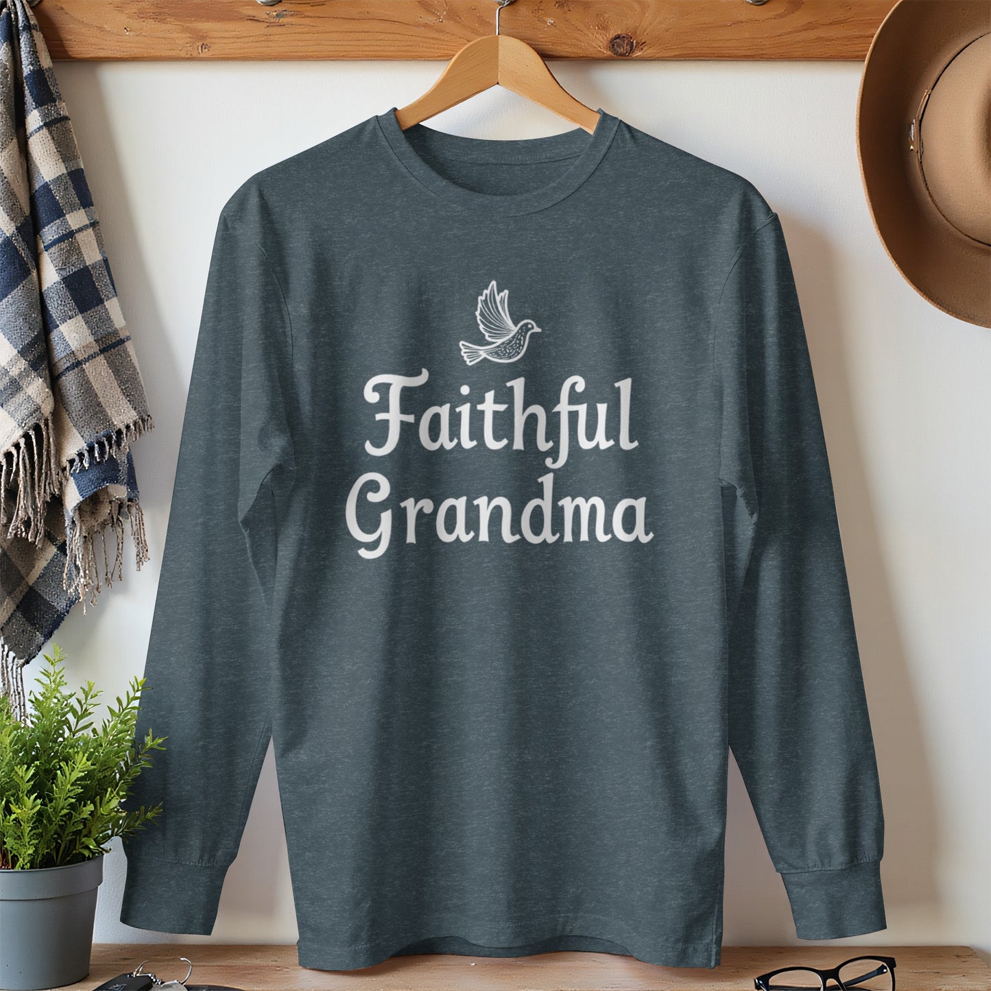 Faithful Grandma Long Sleeve Shirt product type