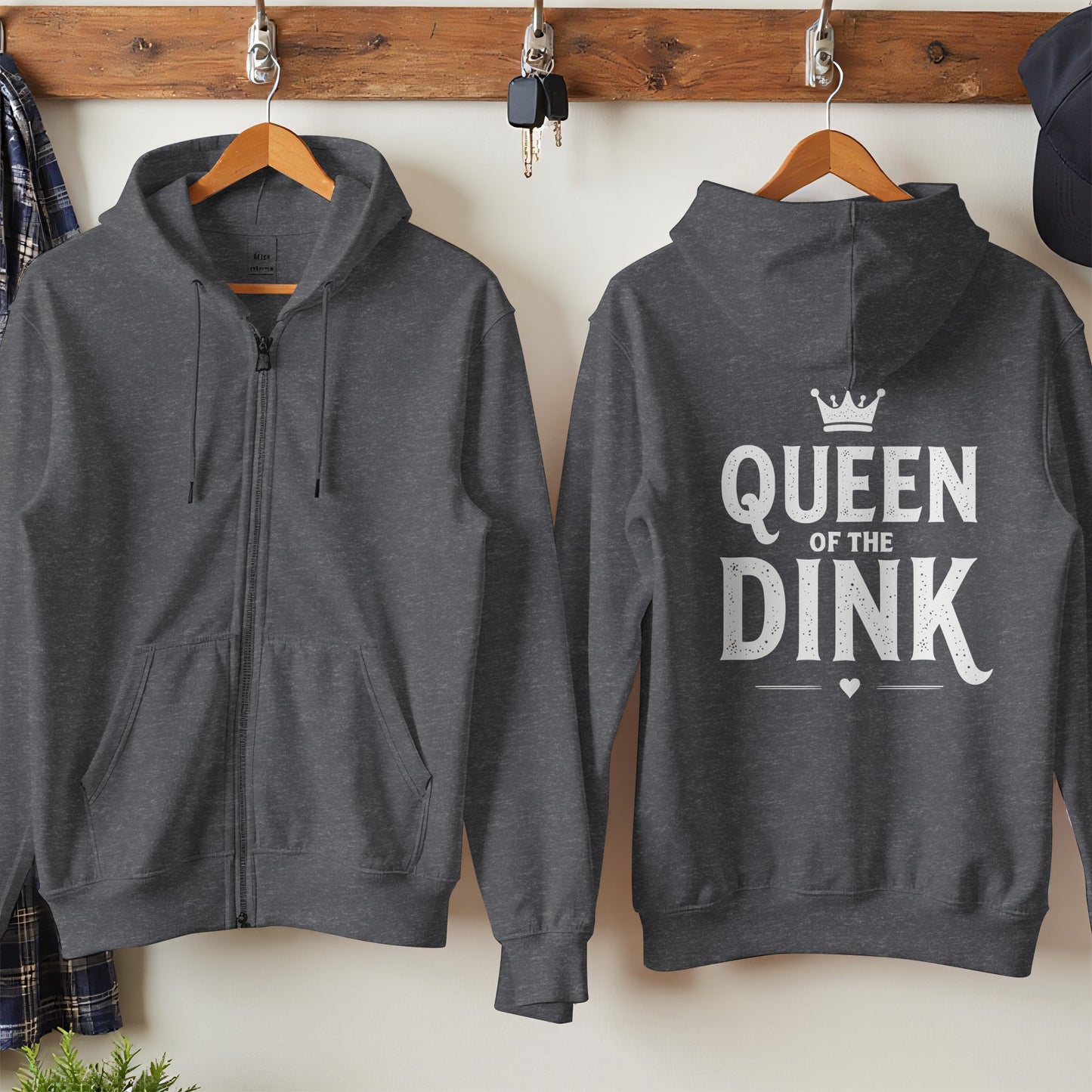 Queen of the Dink Zip-Up Hoodie product type